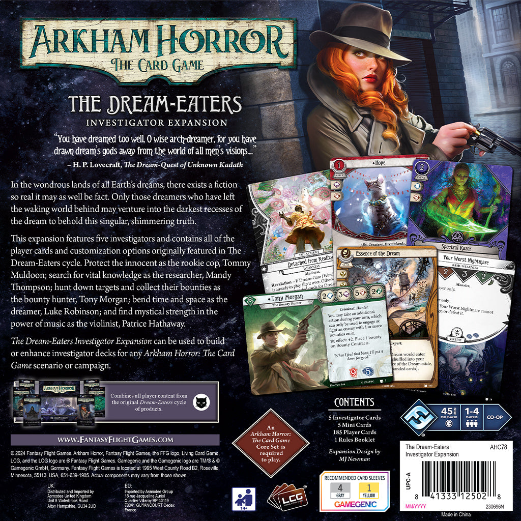 AH LCG: The Dream-Eaters Investigator Expansion Detective Hawk Games AH LCG: The Dream-Eaters Investigator Expansion Detective Hawk Games