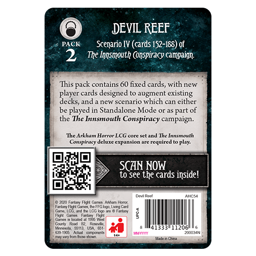 Arkham Horror: The Card Game - Devil Reef Detective Hawk Games Arkham Horror: The Card Game - Devil Reef Detective Hawk Games
