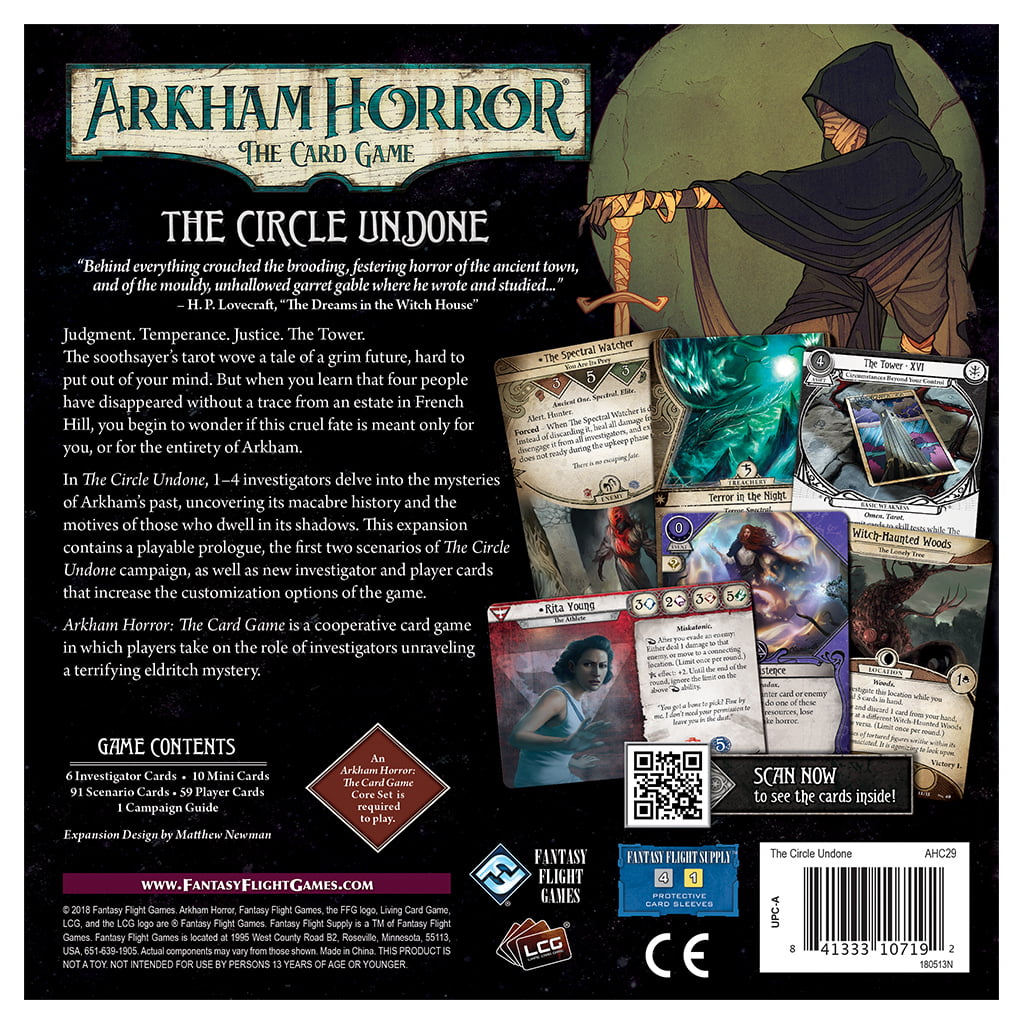 Arkham Horror: The Card Game - The Circle Undone Detective Hawk Games Arkham Horror: The Card Game - The Circle Undone Detective Hawk Games